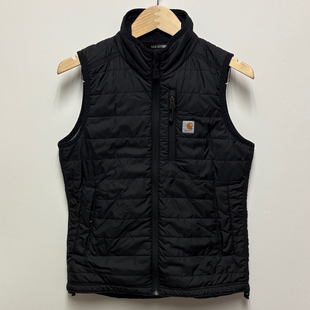 Carhartt Rain Defender Puffer Vest, Black, Women’s Small